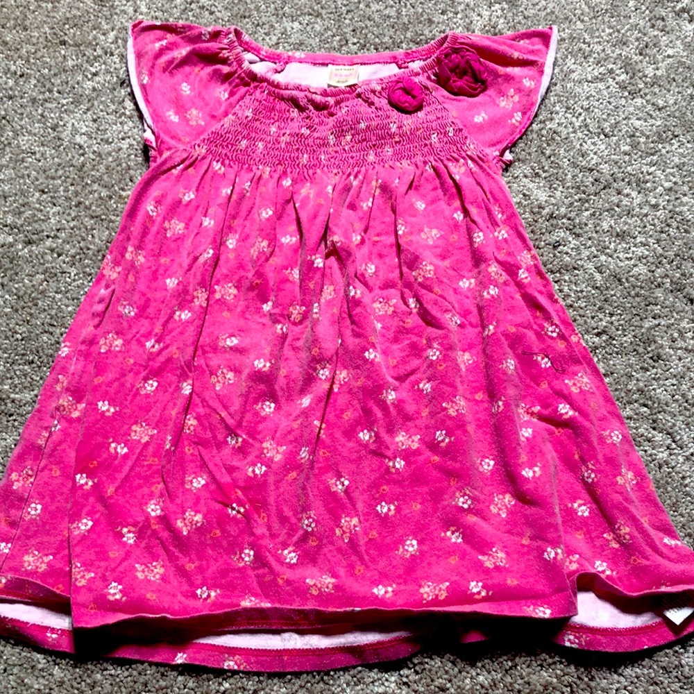 Old navy 5T pink flower dress